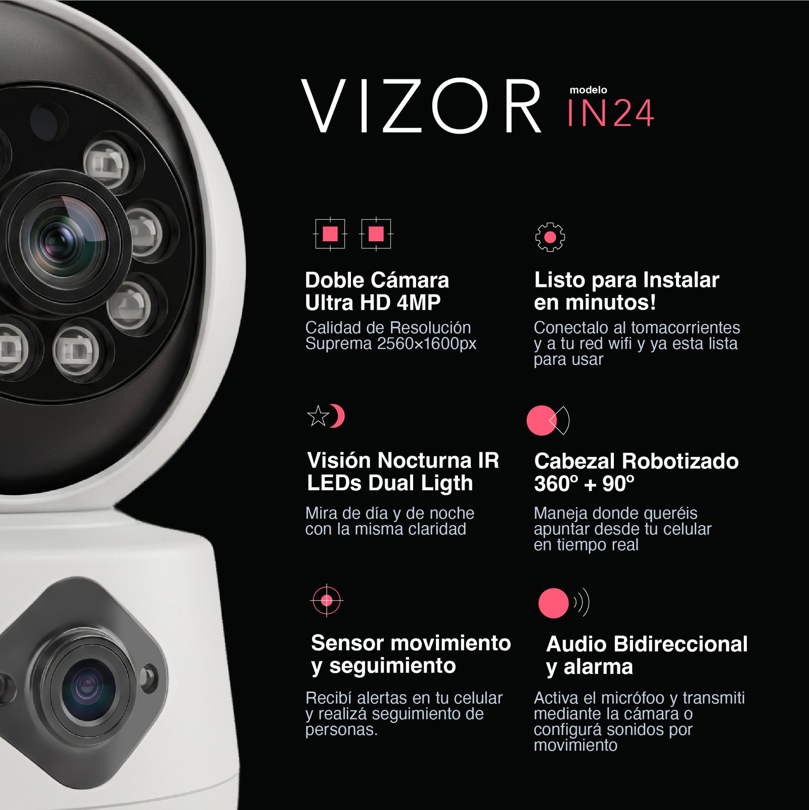 Cámara Dual 4MP Wifi Interior - Image 4