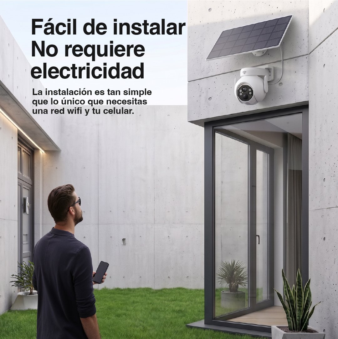 Cámara Simple 3MP Wifi Solar - Image 6
