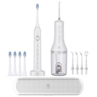 Kit Irrigador Bucal + Cepillo De Dientes Sónico Prosmile Dúo Blanco