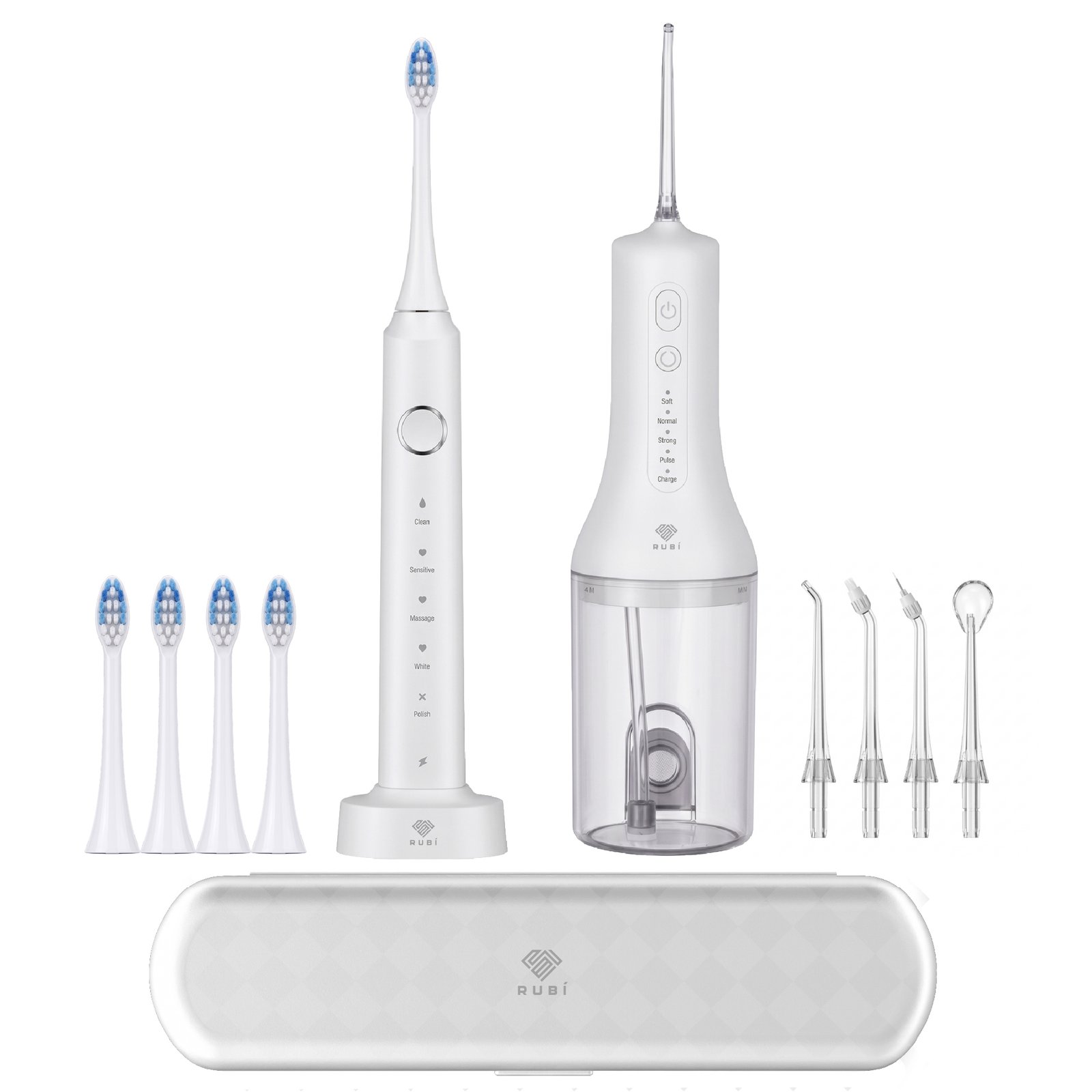 Kit Irrigador Bucal + Cepillo De Dientes Sónico Prosmile Dúo Blanco