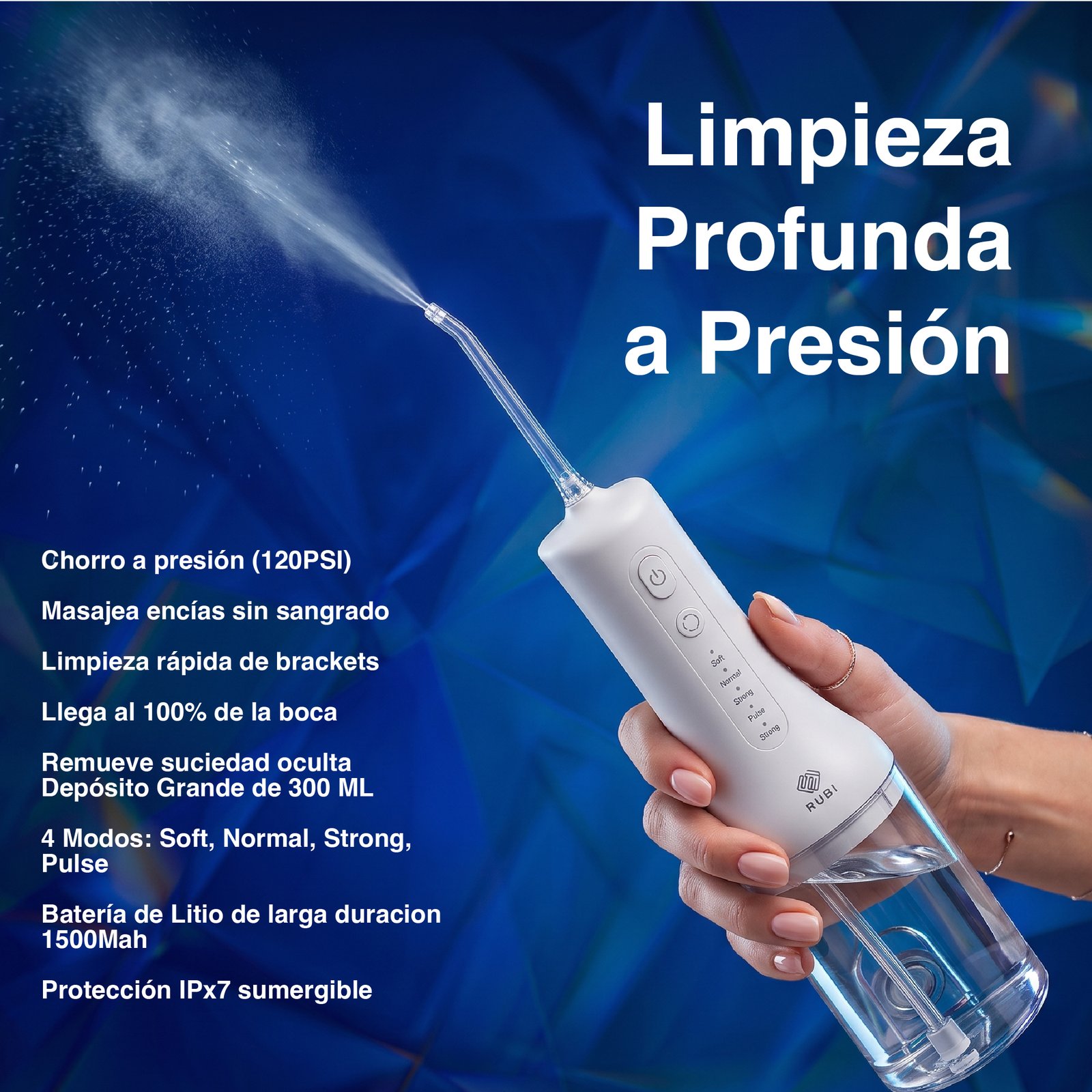 Kit Irrigador Bucal + Cepillo De Dientes Sónico Prosmile Dúo Blanco - Imagen 5